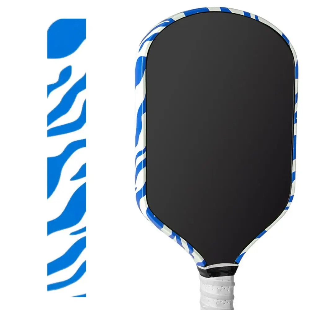 Wavy Stripe Design Pickleball Racket Edge Sticker Stretchable Shock Absorption Matte Paddle Edge Tape Anti-fall Universal