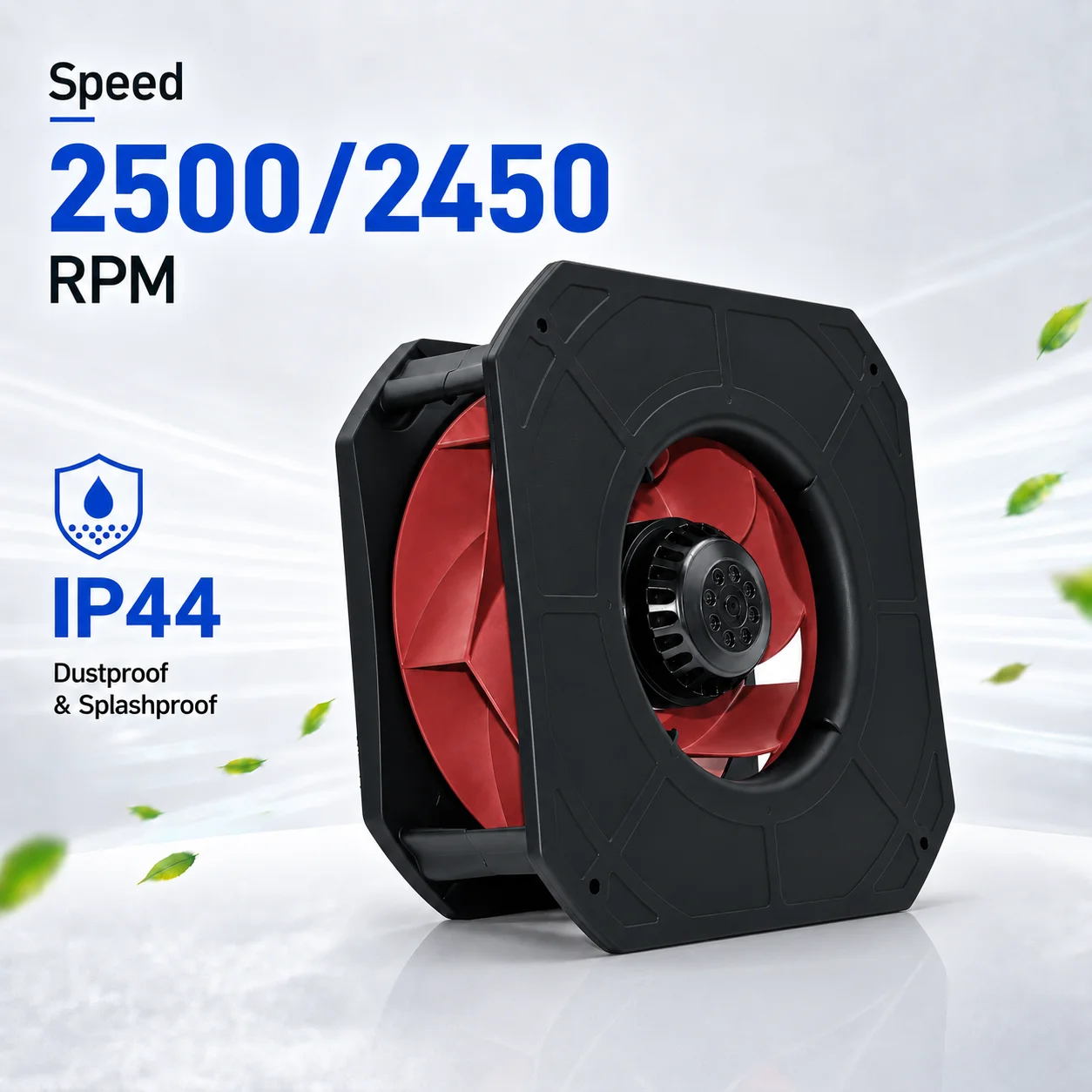 High Airflow 230V AC Centrifugal Blower Fan Backward Curved Industrial Ventilation IP44 K2E250-RA50-01 HVAC Cabinet Cooling Fan