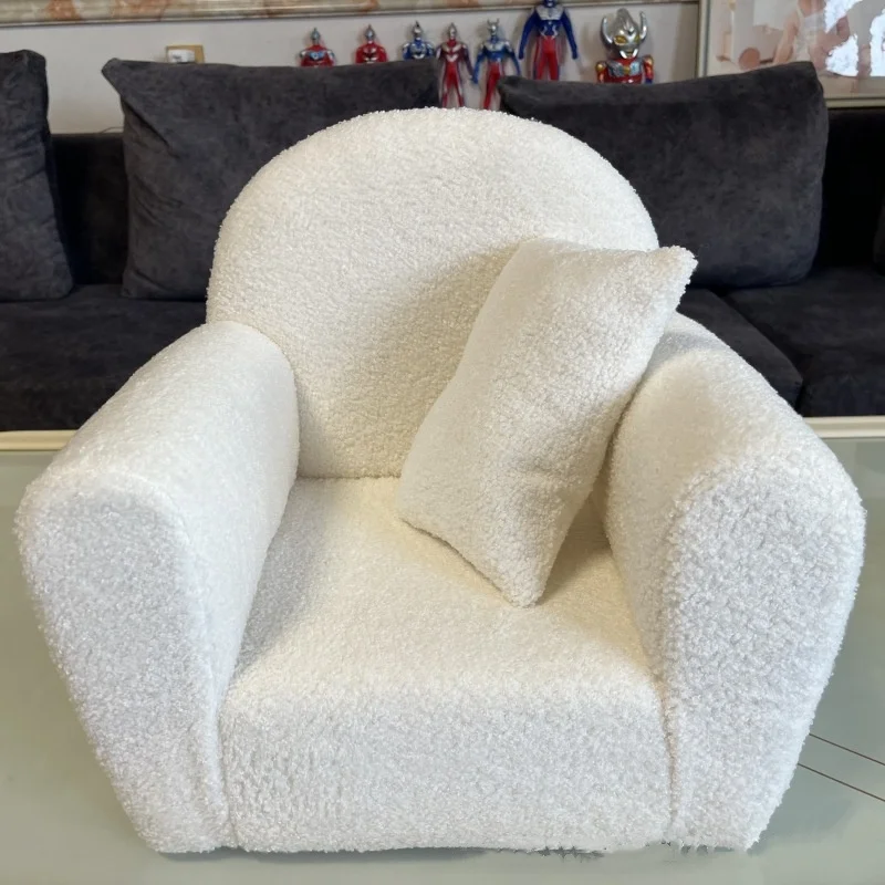 ساطع الوليد التصوير الدعائم خشبية صوف الضأن أريكة الطفل صور أريكة مقعد الطفل 0 إلى 1 سنة كرسي أطفال #1