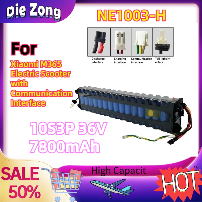 

In Stock For Xiaomi M365 Electric Scooter with Communication Interface 10S3P 36V 7800mAh Bluetooth NE1003-H Battery Pack