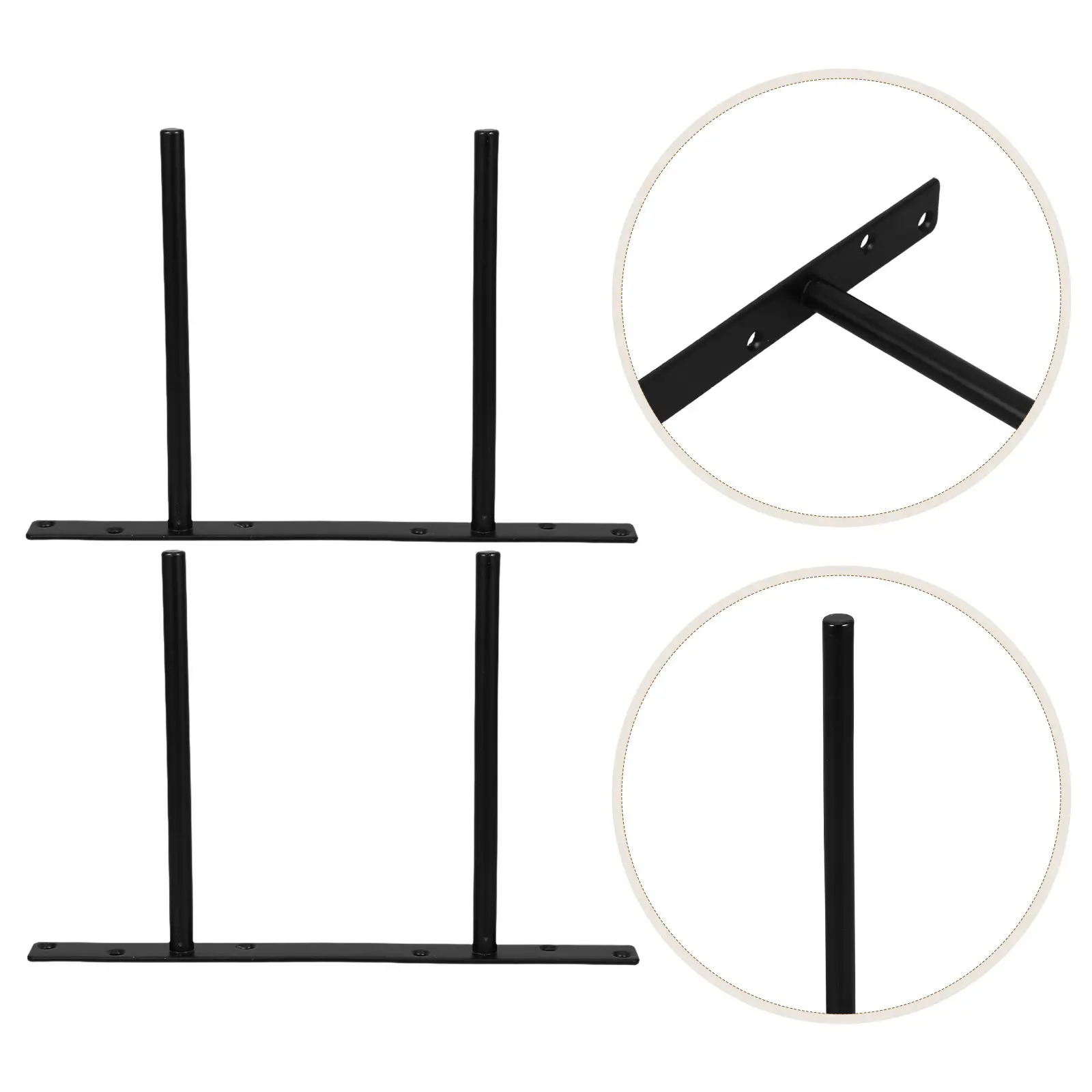 1Set Heavy Duty Invisible Floating Shelf Bracket Kit Concealed Wall Mount Support for Wood Shelves Modern Living Room Office