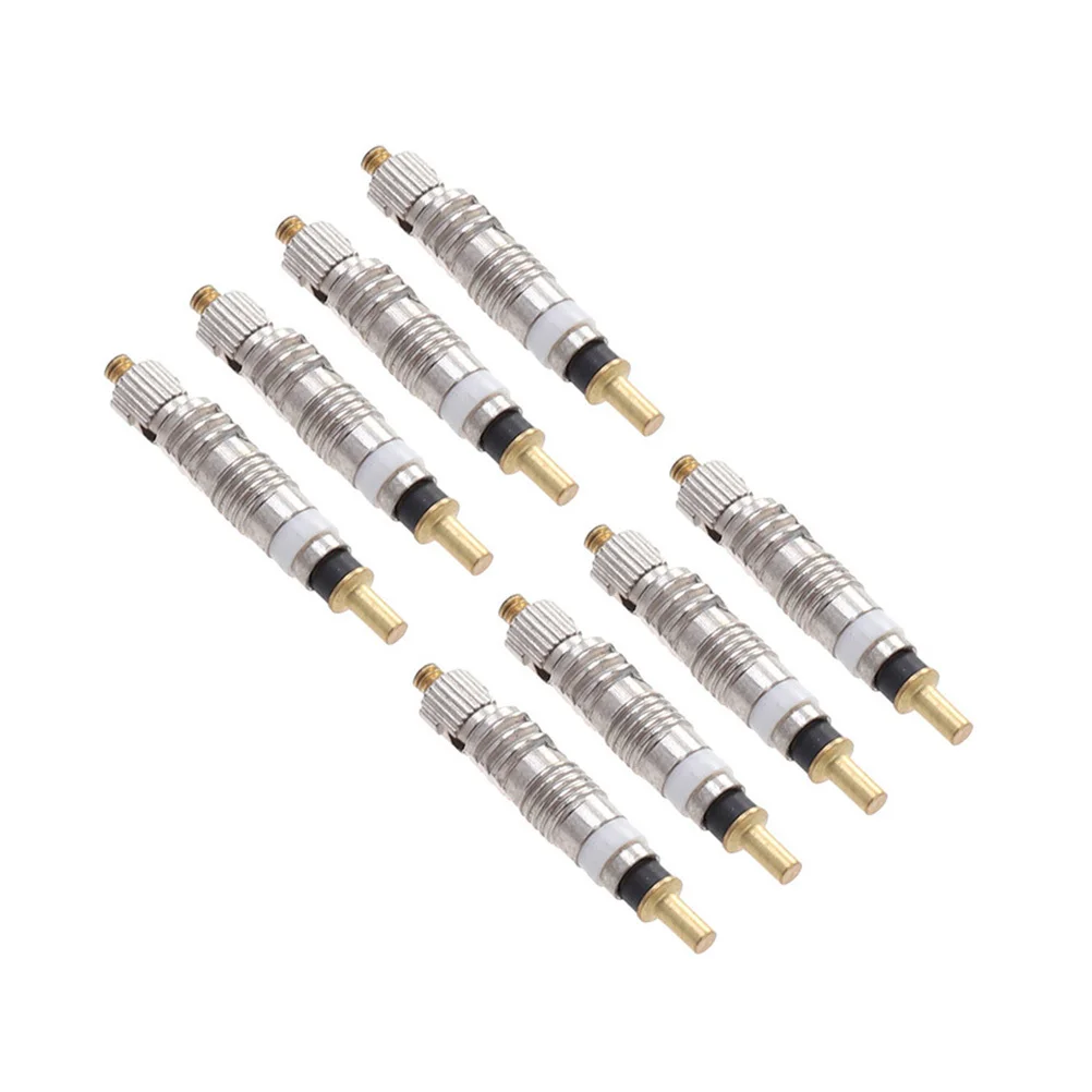 

8Pcs Valve Cores Copper Nickel-Plated Airtightness Replace Bad Cores Enhance Corrosion Resistance Easy to Use