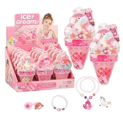 Ice Cream Fada Beading Pulseira, Treinamento Ambliopia, Materiais para Fazer Jóias, Crianças Usam Contas, Saco DIY Beading sabedoria