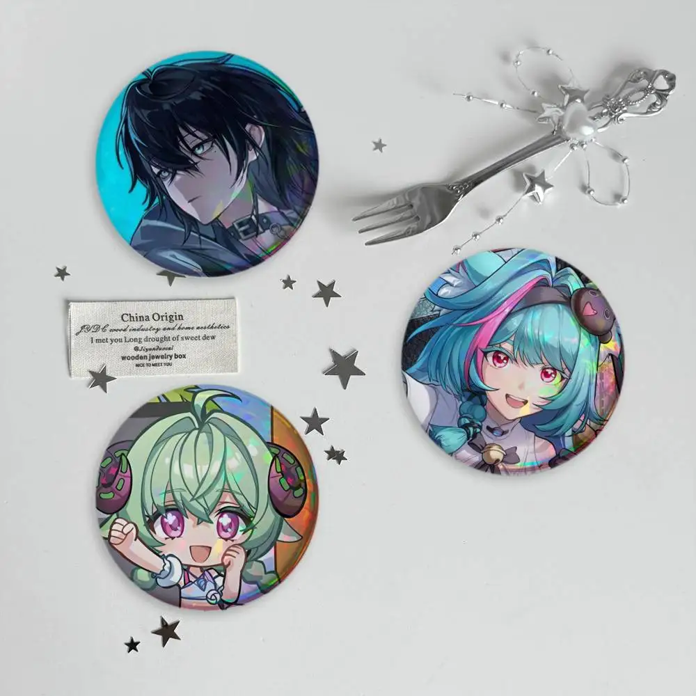 NTE M-Mint Neverness to Everness Badges Button Round Creative Pin Brooch Badge Bag Decor Accessories Fans Collect Friends Gifts