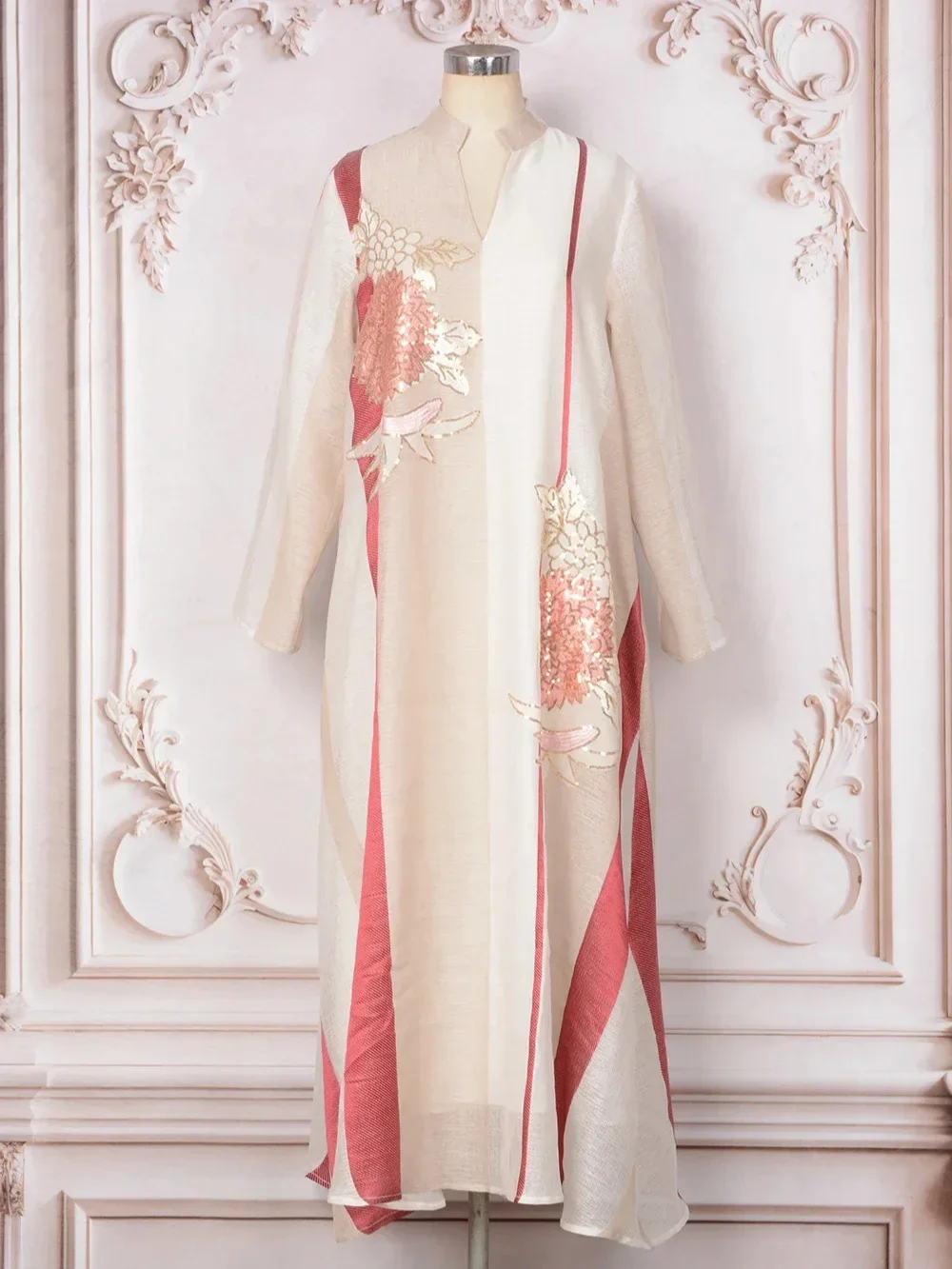 Ramadan Abaya for Women Party Dresses Jalabiya Embroidery Sequins Abayas Morocco Long Robe Dubai Kaftan Eid Muslim Vestidos