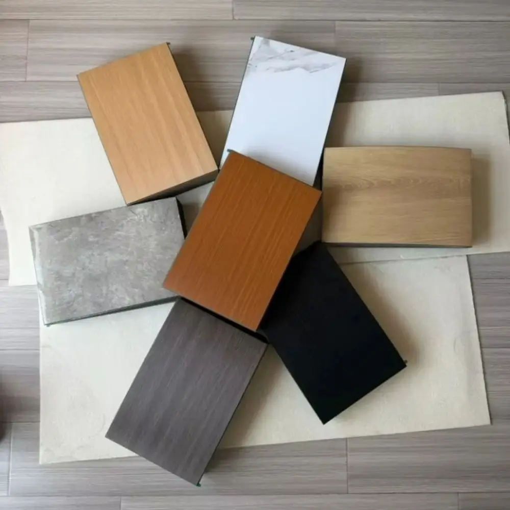 PVC 3D Wood Grain Wall Panels Oil Proof Removable Wood Grain Wall Tiles Sound Insulation Waterproof Faux Wood Grain Wall Sticker