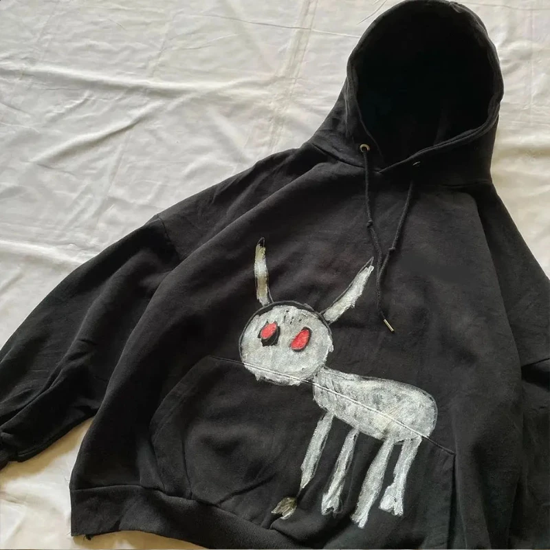 

Autumn/Winter Y2K Gothic Retro Harajuku Embroidered Alphabet Unisex Hoodie Hip Hop Trendy Sports Hoodie