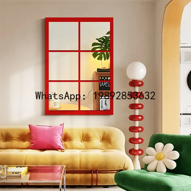 Simulation fake window mirror decoration living room bedroom entrance dopamine wall beauty decoration painting