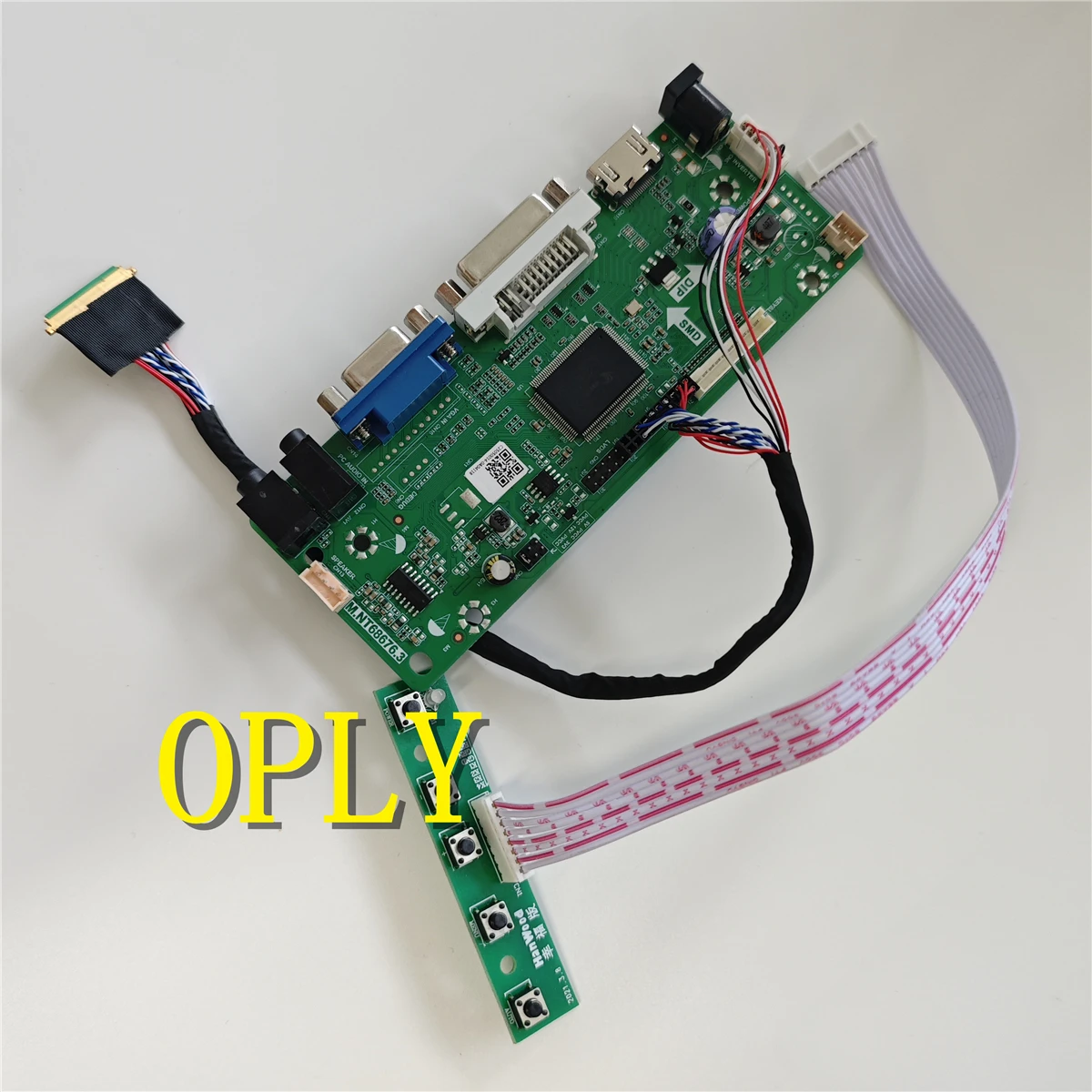 

Kit for LP173WD1 LP173WD1-TLC3 LP173WD1-TLA4 1600X900 17.3" M.NT68676 Controller Board LCD Screen HDMI-compatible DVI VGA