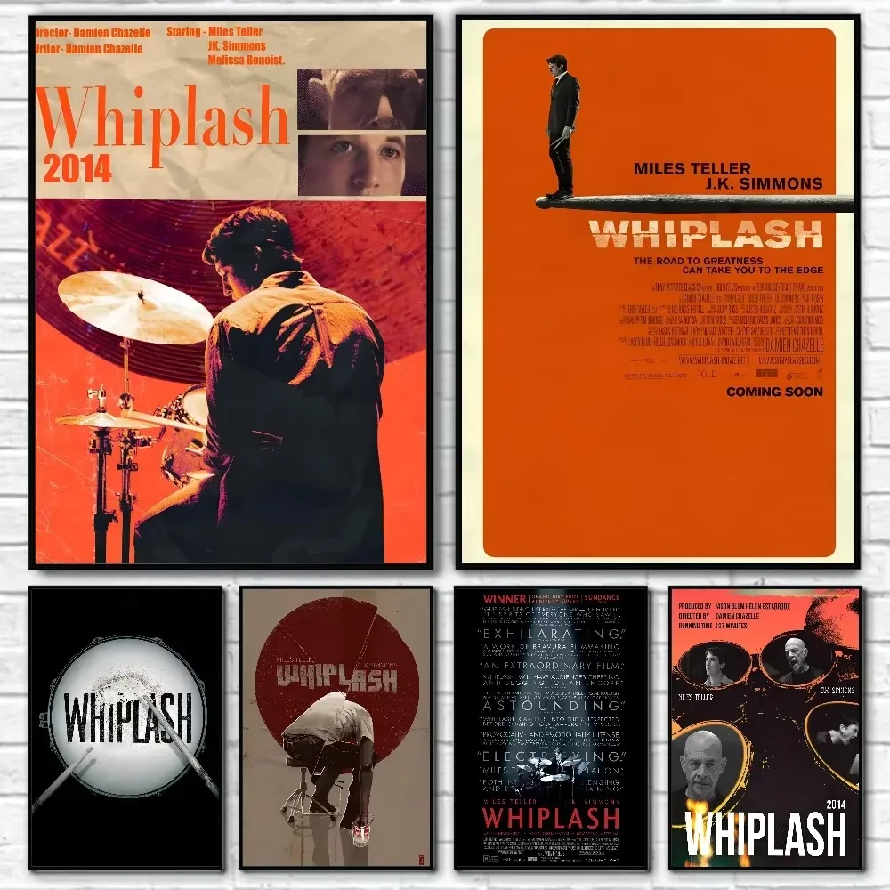 Póster de Whiplash de película clásica inspiradora, pintura artística para el hogar, sala de estar, dormitorio, entrada, Bar, cafetería