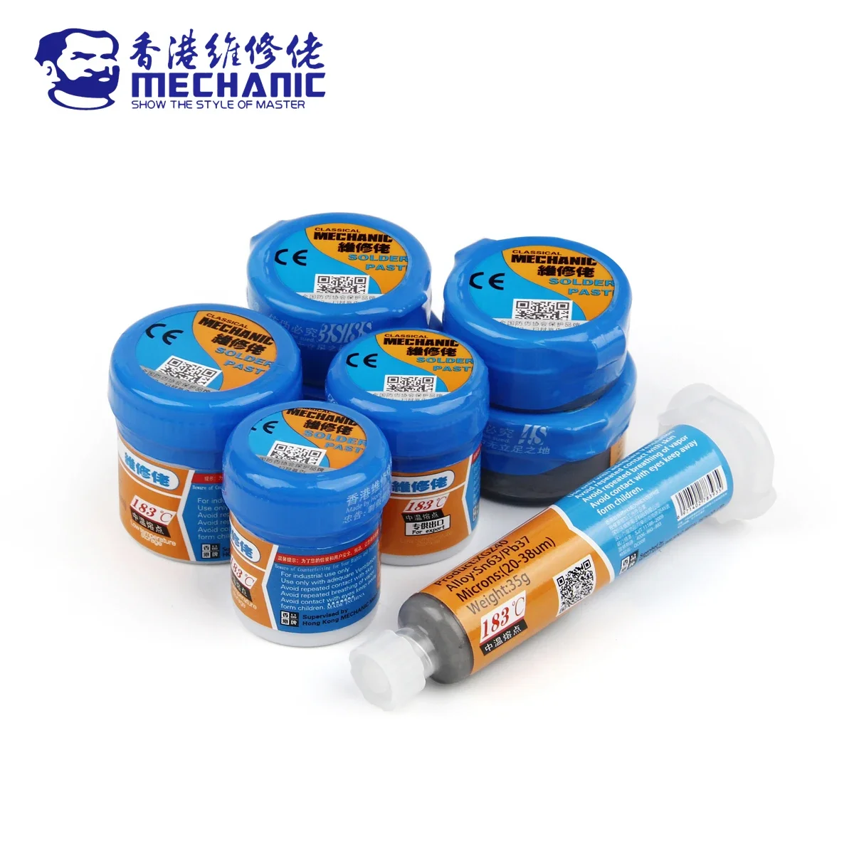 MECHANIC XG Series 183℃ Tin Solder Paste Environment Friendly Soldering Flux for Mobile Phone IC CPU BGA SMD Phone Repair