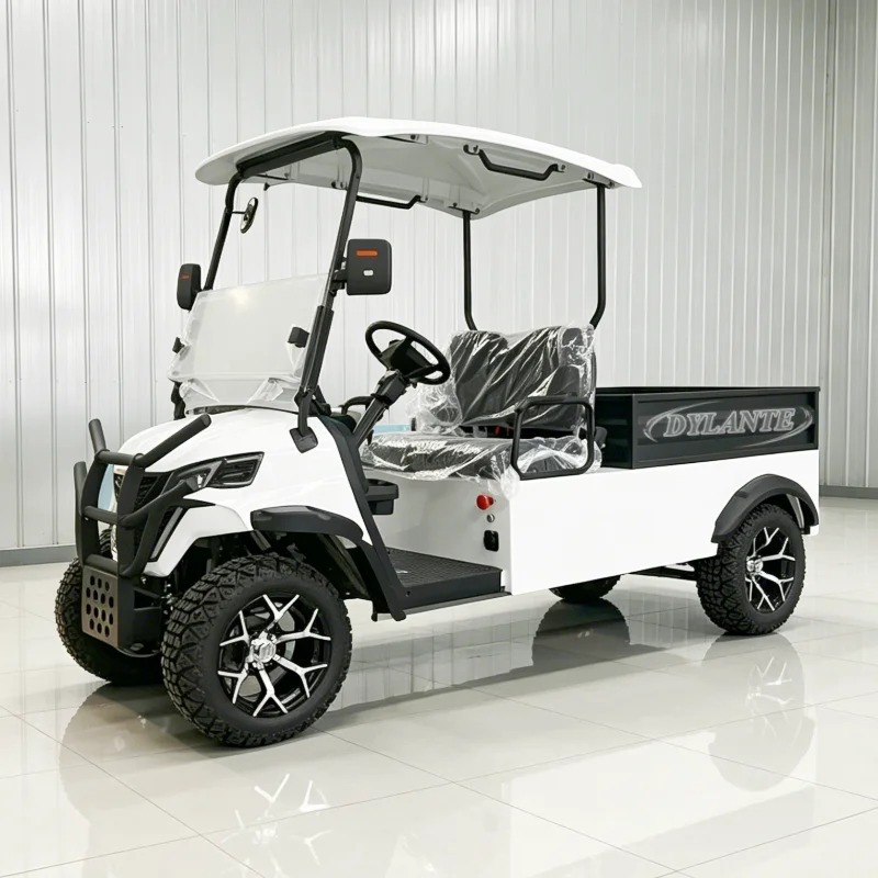 Wholesale Electric Golf Carts With Rear Cargo Box and The Latest Configuration of Solar Powered Electric Golf Carts
