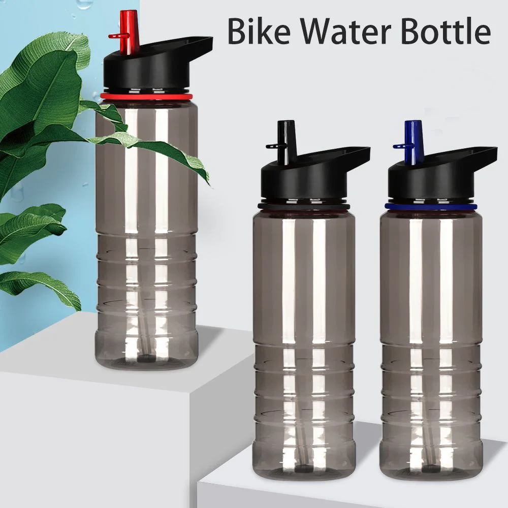 800ML Sports Water Bottle with straw For Camping Hiking Outdoor Plastic Drinkware Bottles Cycling Bike Bottle