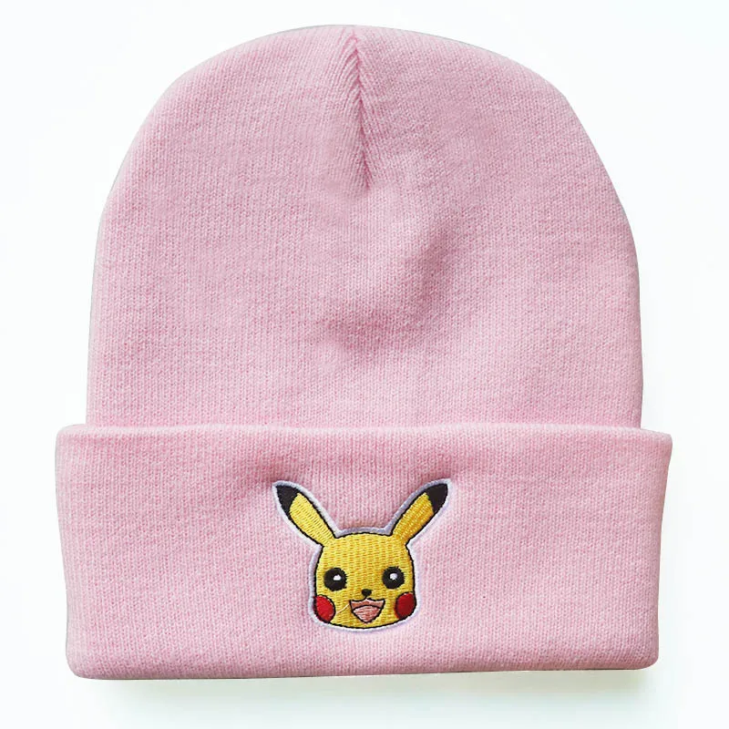 Personaggi Anime Pokemon Pikachu Go cappello in maglia regolabile Hip Hop Boy Girl Hat autunno inverno cappello per bambini giocattolo di natale