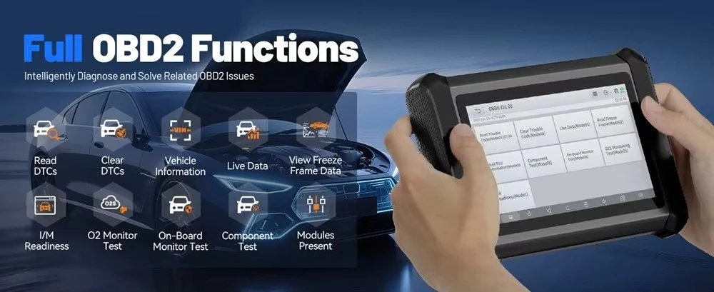 For D7W for OBD-II/Wi-Fi Diagnostic Tool Bidirectional Scanner Advanced ECU Coding 39+ Resets Built-in DOIP CAN FD