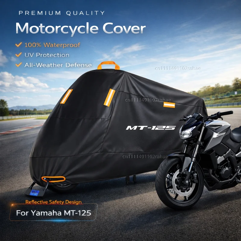 

Чехол для мотоцикла Yamaha MT-125 MT, водонепроницаемый, утолщенный, из полиэстера, с защитой от УФ-излучения, для улицы, от дождя, пыли и солнца, чехол для скутера