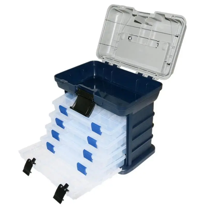 652F Movable Lures Baits Box Hook Tackle Tool Container with Handle Case Organizers