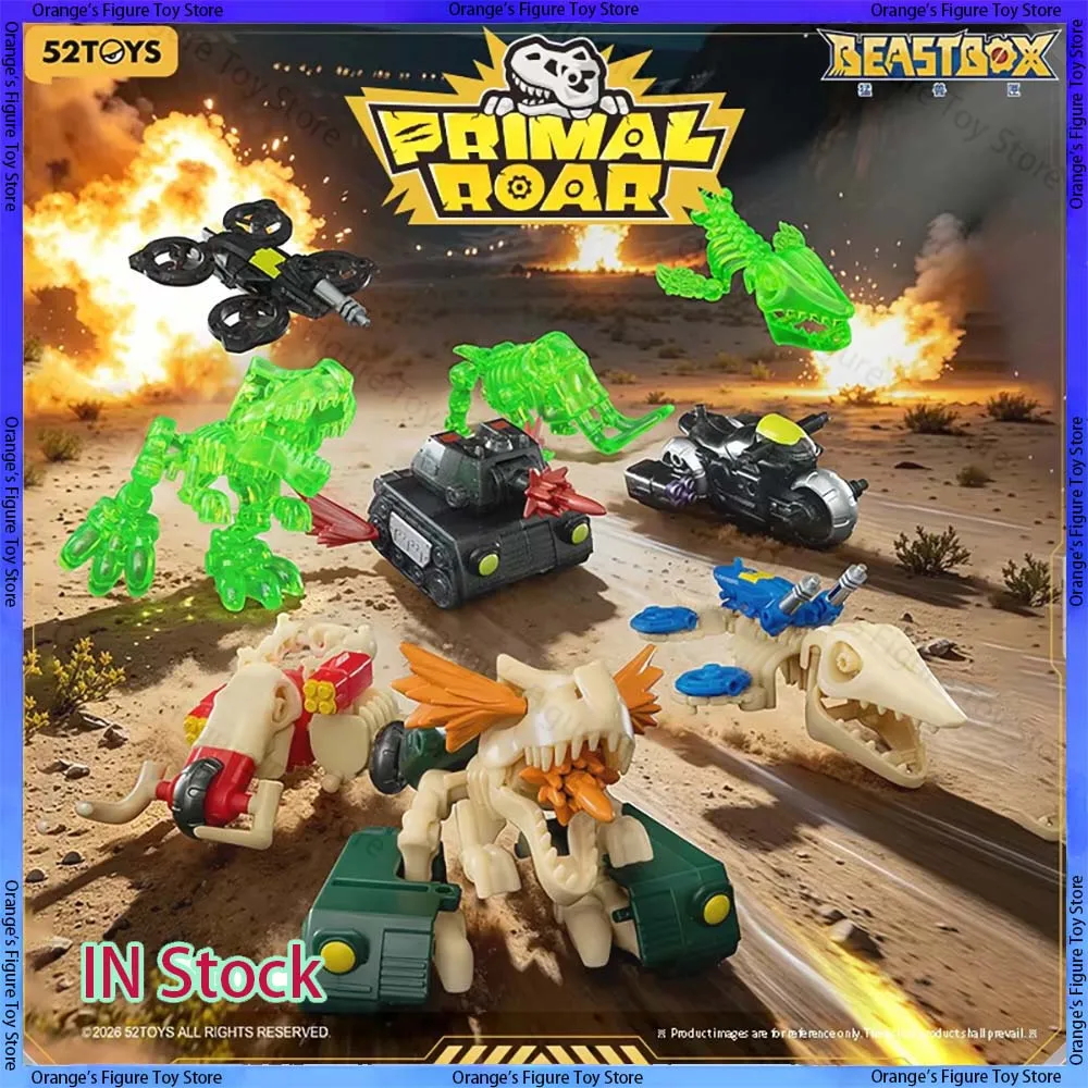 52TOYS Beast Box Primal Roar Oficial, Caja Sorpresa, Juguete Transformable, Figura Coleccionable de Mecha, Mercancía de Anime, Regalo Navideño