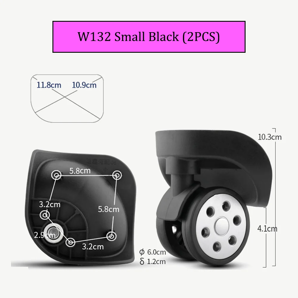 W132 Wheels Suitcase Luggage Customs Box Repair Pulley Durable Boarding Case High Quality Material Selection Replacement Rollers