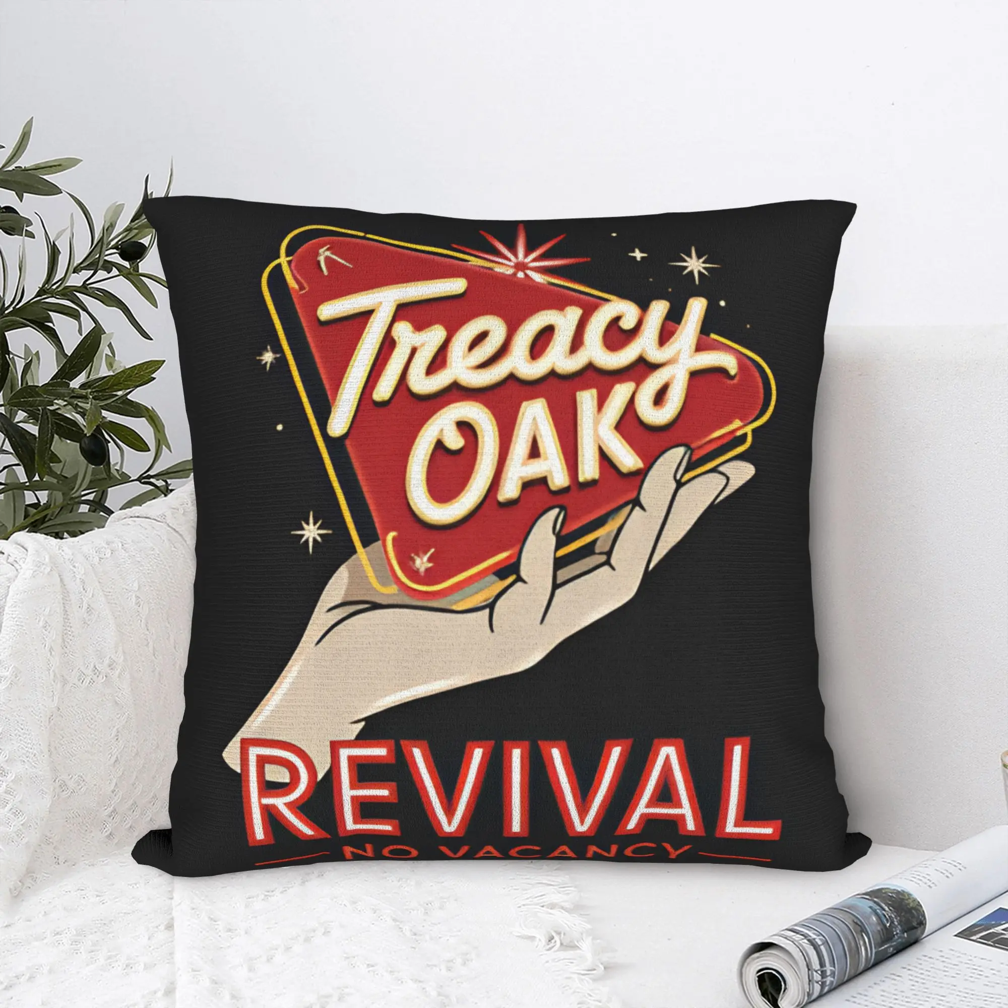 Country Music Band Treaty Oak Revival Pillow Cover  Print Cushion Cover Kawaii Pillow Case For Office Car Home Decor