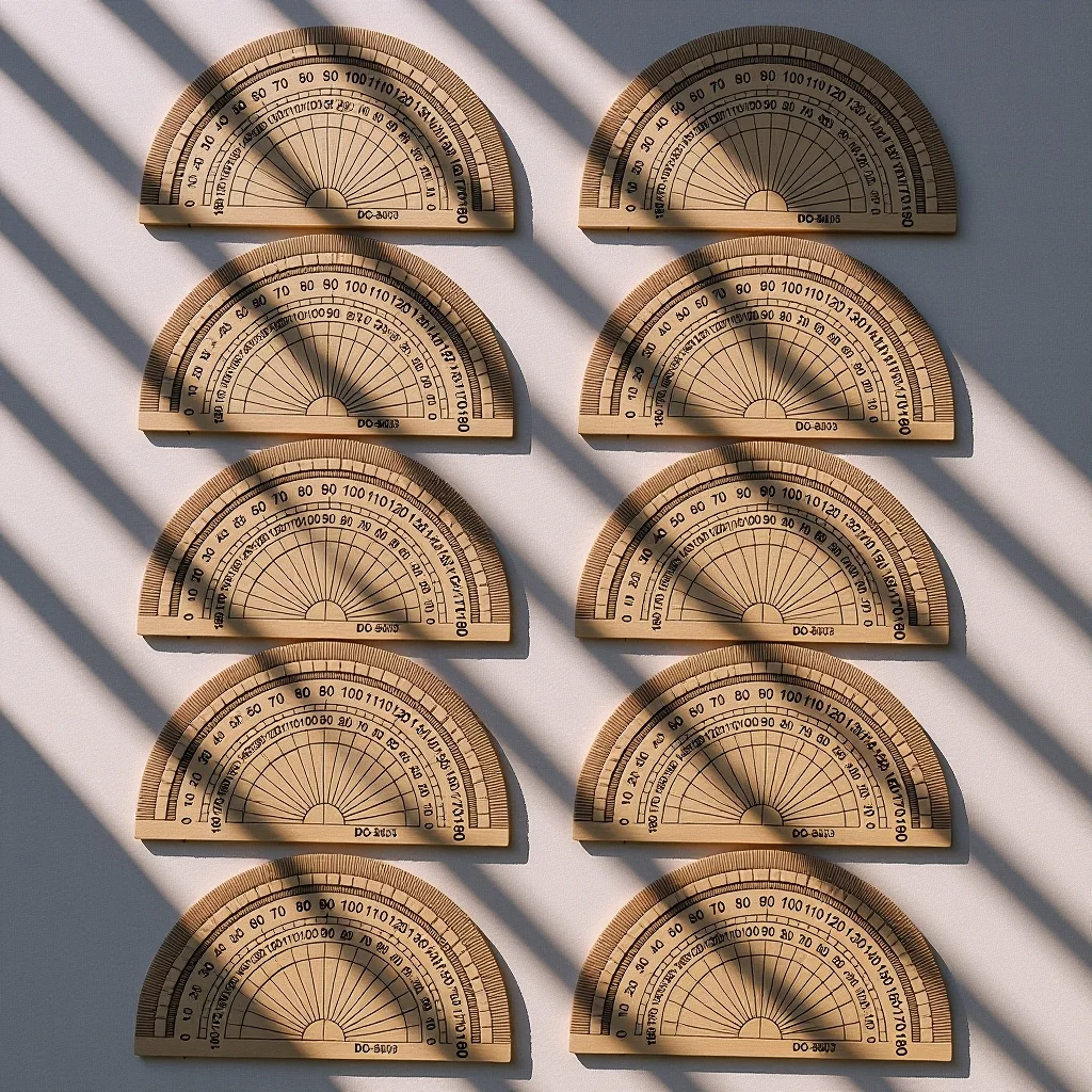 20 قطعة قياس زاوية المنقلة أرقام سوداء من البلاستيك الصلب 4 بوصة 180 درجة شفافة لطلاب المكاتب المدرسية الرياضيات #1