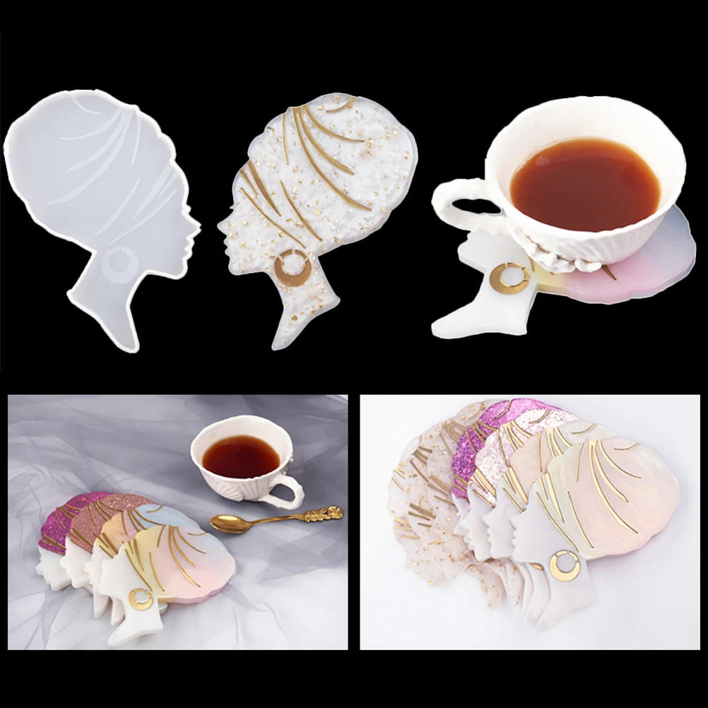 

1pc Silicone Coaster Creative Diy Cup Mat Making Tool Reusable Jewelry Accessories Components Diy Mold Cup Pat Mold High-Quality