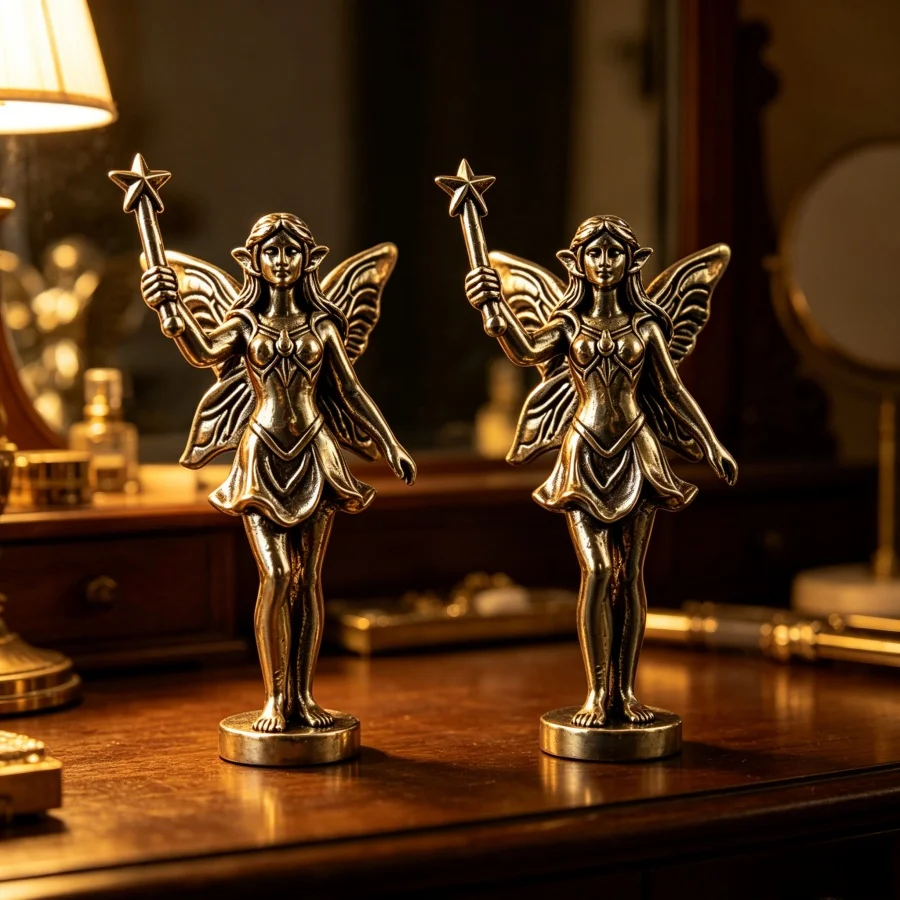 Handcrafted copper handicrafts, fairy princess figurines, excellent desk decorations for the study entrance area.