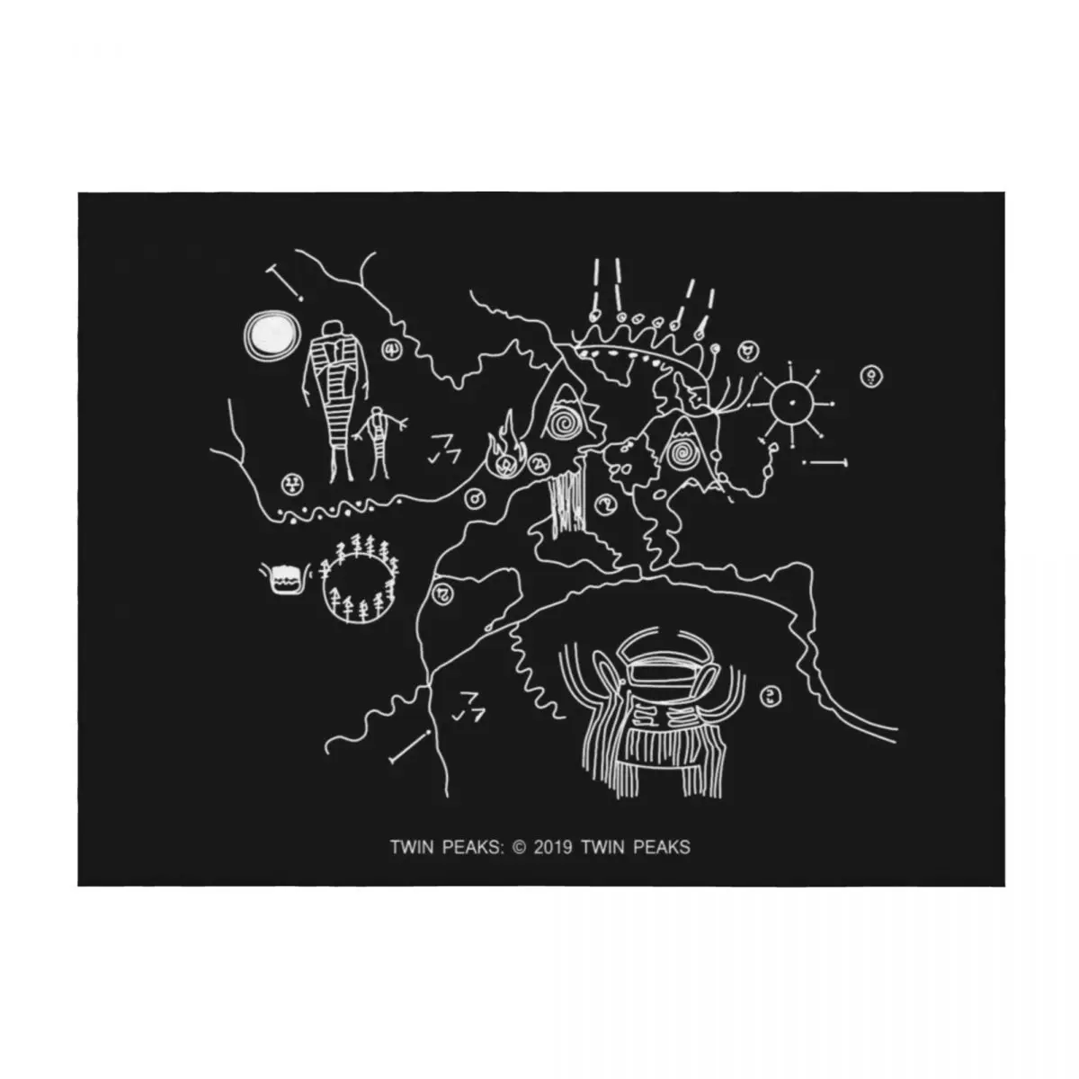 

Twin Peaks -Cave Map Throw Blanket Blankets For Baby warm winter Luxury Throw Hairy Blankets