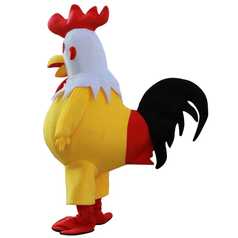 Rooster Mascot Costume Cock Costume Halloween Carnival Christmas Party Funny Animal Chicken Mascot Clothing Adult Size