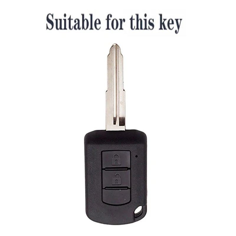 Silicone Key Case for Mitsubishi Outlander ASX Ash Lancer Eclipse Galant Mirage ASX 2021 Shell Key Holder Keychain Key Cover