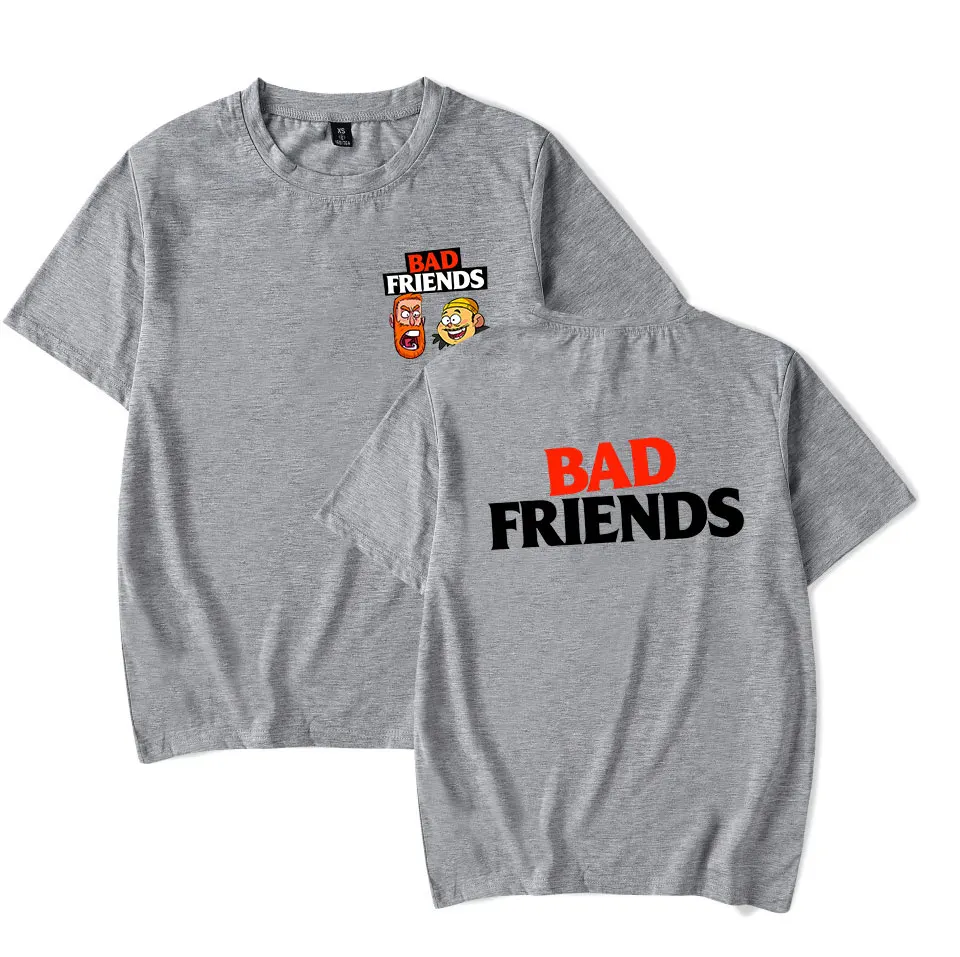 تي شيرت أندرو سانتينو باد فريندز ميرش برقبة دائرية وأكمام قصيرة للجنسين، قمصان صيفية عصرية