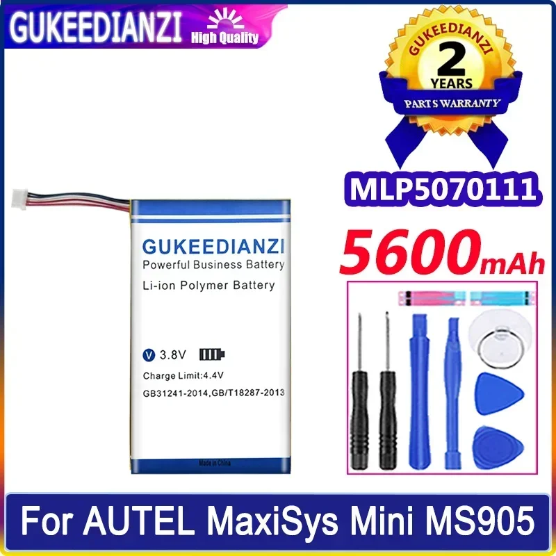 

5600mAh Automotive Diagnostic Tool Battery for AUTEL MaxiSys Mini, MS905, MS906, MK808, MK808BT, MK808TS, MLP5070111 (5 line)