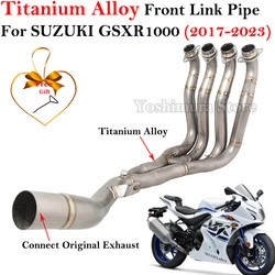 Slip On For SUZUKI GSXR1000 GSXR 1000 2017 - 2023 Motorcycle Exhaust Escape Front Link Pipe Connection Original Muffler