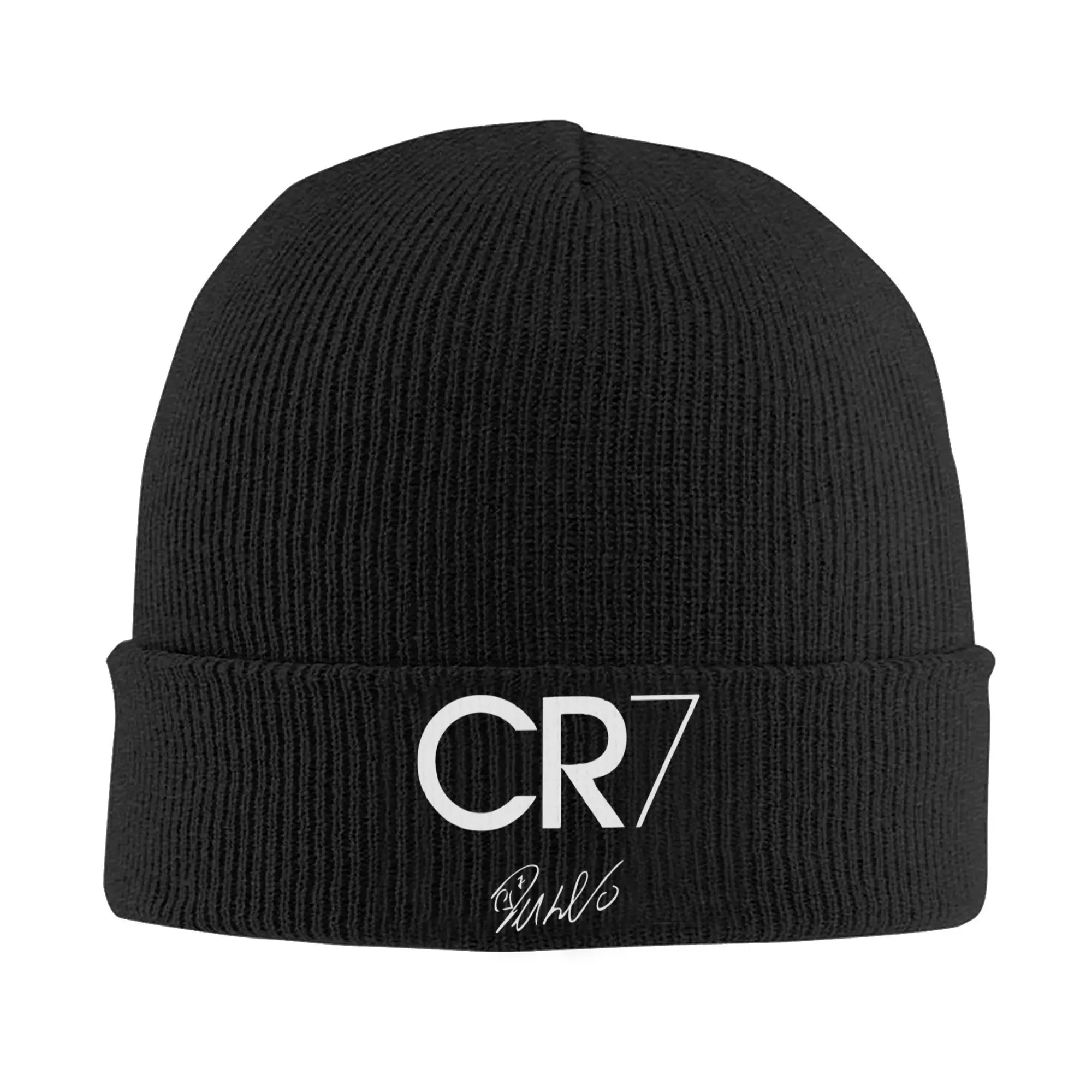 Soccer Ronaldo CR7 Signature Knit Hat Beanie Autumn Winter Hat Warm Unisex Hip-hop Caps Men Women Gifts