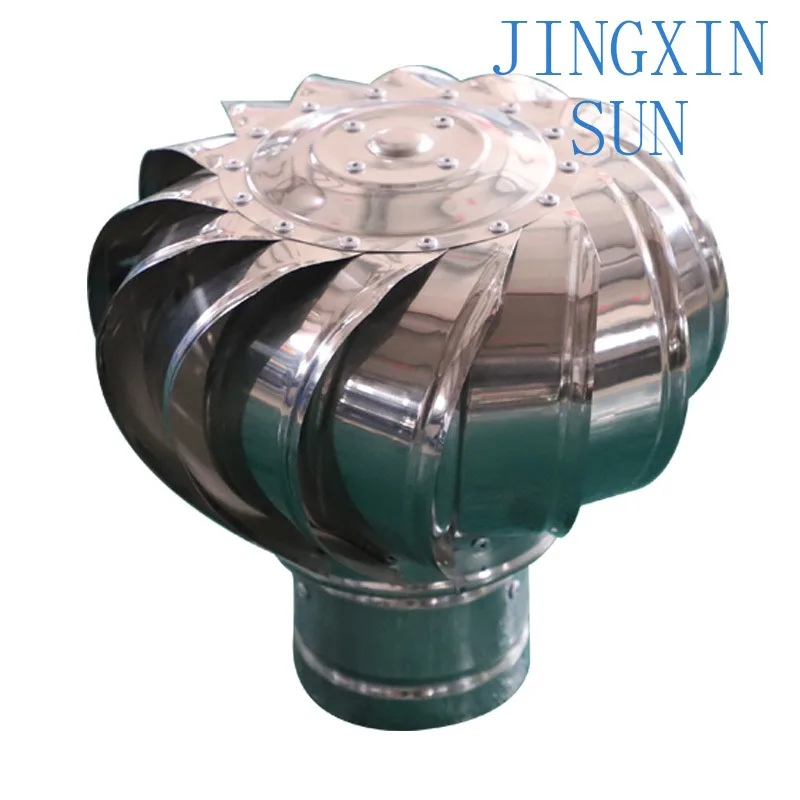 Outdoor stainless steel powerless cover ventilated waterproof and rainproof roof fan
