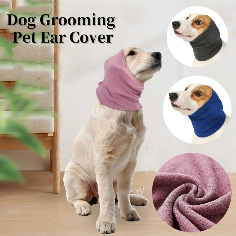 Dog Grooming Earmuffs Soft Warm Noise-Proof Earmuffs Pet Ear Cover Cloth Hat Grooming Bathing Blowing Drying Pet Sleeve