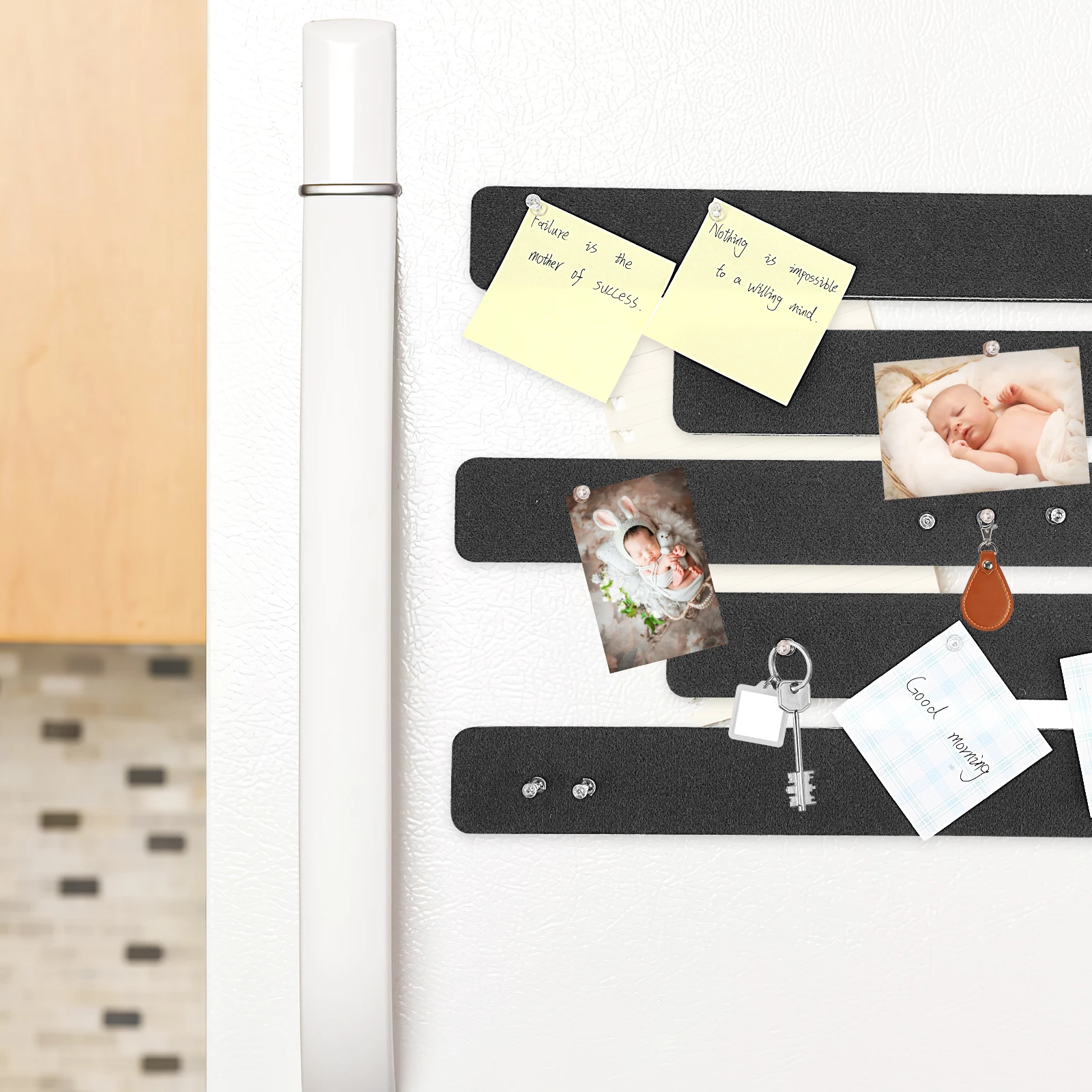 8 قطعة شرائط اللباد ذاتية اللصق Cuttable رسالة المجلس لمكتب الفصول الدراسية جدار مذكرة عرض لوحة إبرية البلاط نشرة شريط الشريط #2