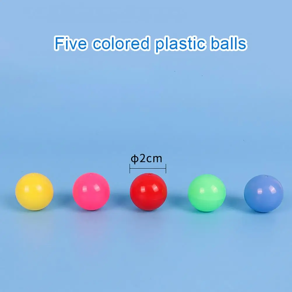 100 Pcs Counting Balls 2cm Small Smooth Different Colors Educational Counting Toy Preschool Learning Tool With Storage Tube