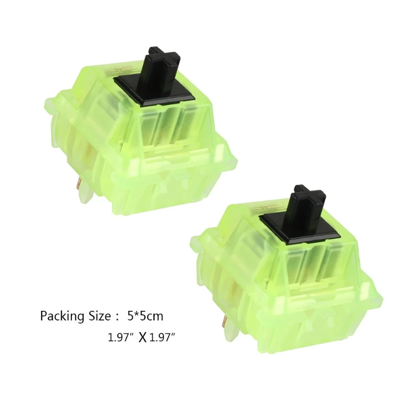 2PCS SP-STAR Cyber Starry Night Custom Linear Switches for Mechanical Keyboard Cherry MX Style 5Pin 62g Spring PCB Mount