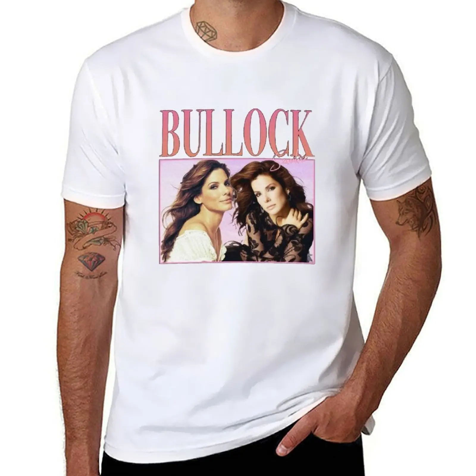 

90's Retro style Sandra Bullock Classic T-Shirt Minimal Art Print T-Shirt