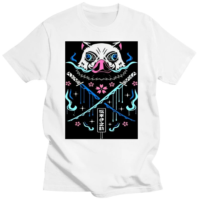 Футболка женская/мужская хлопковая оверсайз с коротким рукавом, с аниме «рассекающий демонов»