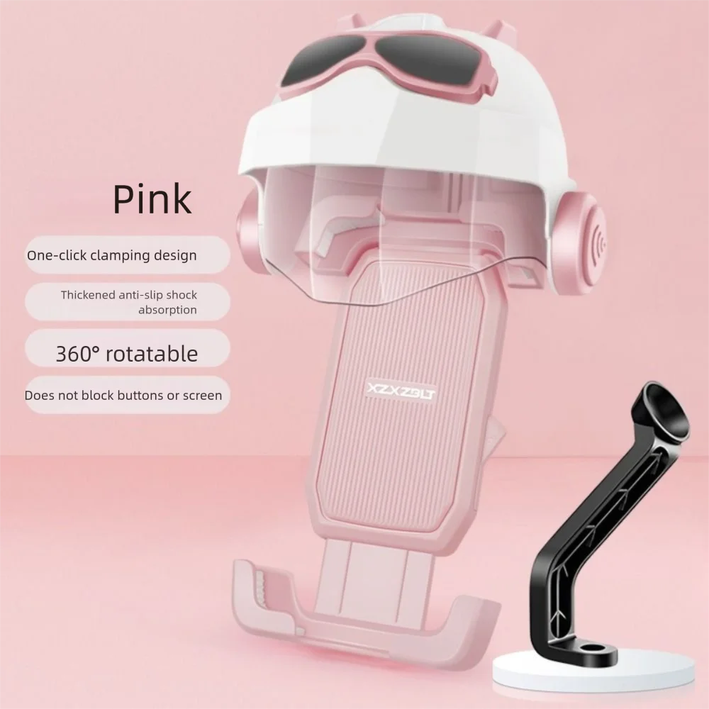

Waterproof Motorcycle Mobile Phone Holder Cradle Clip Adjustable Electric Bicycle Phone Bracket Shock Resistant Sunshade