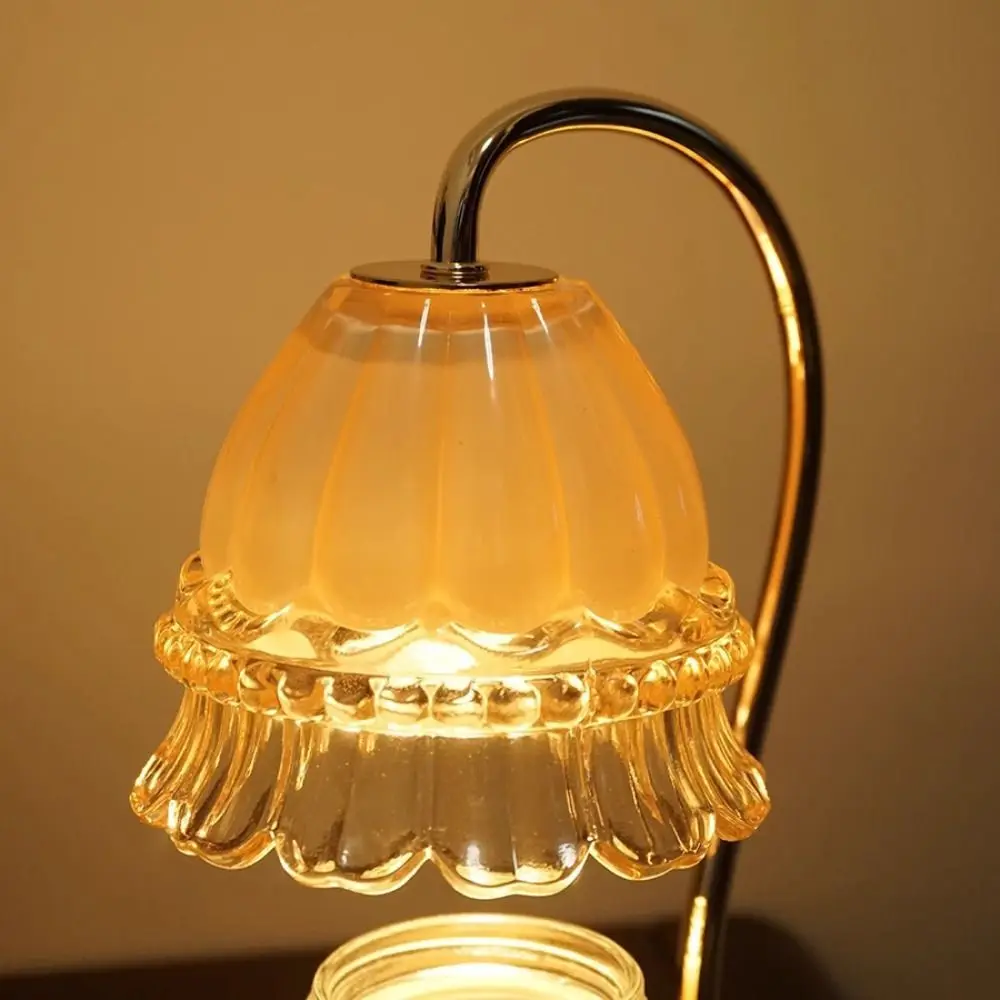 Diffusore di aromi Lampada a candela per aromaterapia Lampada da scrivania Lampada a candela temporizzata in marmo a tempo regolare Ruota la lampada di fusione della cera regalo