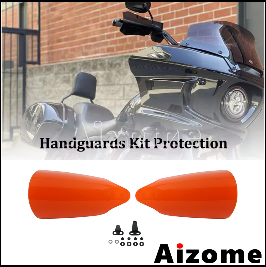 

New Motorcycle Handguards Protection Hand Protector Cover For Harley Softail FXST Street Bob FXBB FXBBS Low Rider ST FXLRST 18+