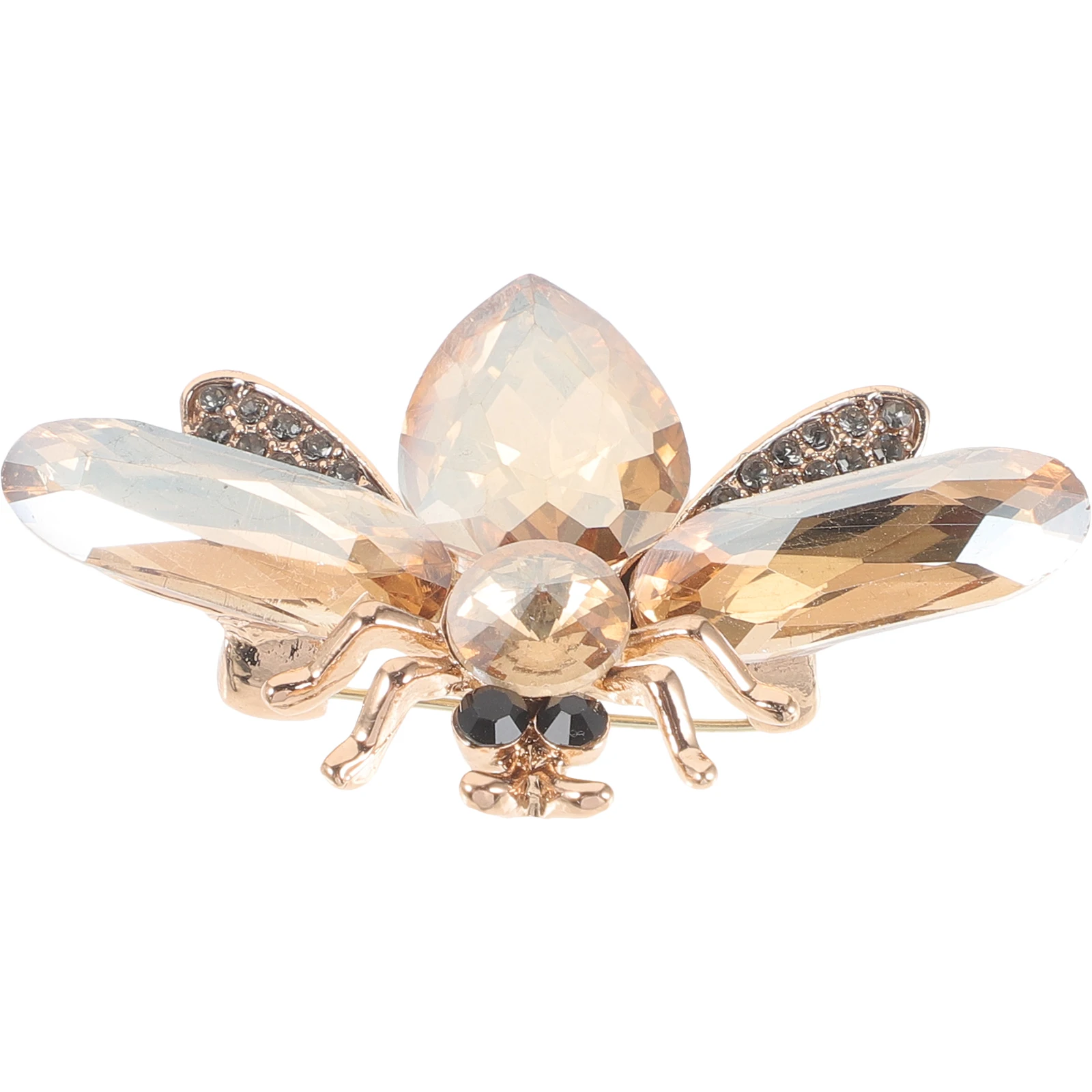 Brooch Pin Rhinestone Insect Jewelry Fashion Collar Pin Lightweight Brooch Clips for Women Clothes Accessories Gift