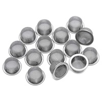 16mm Diameter Tobacco Smoking Pipe Metal Filter 10/20/50Pcs Stainless steel Mesh Screen Pipe Filter Replaceable Accessories
