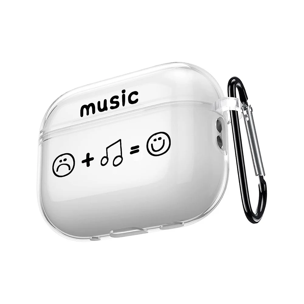 

Creative music expression graffiti earphone protective case for Airpods 4/3/2 Apple Bluetooth earphones For Airpods pro 2 case