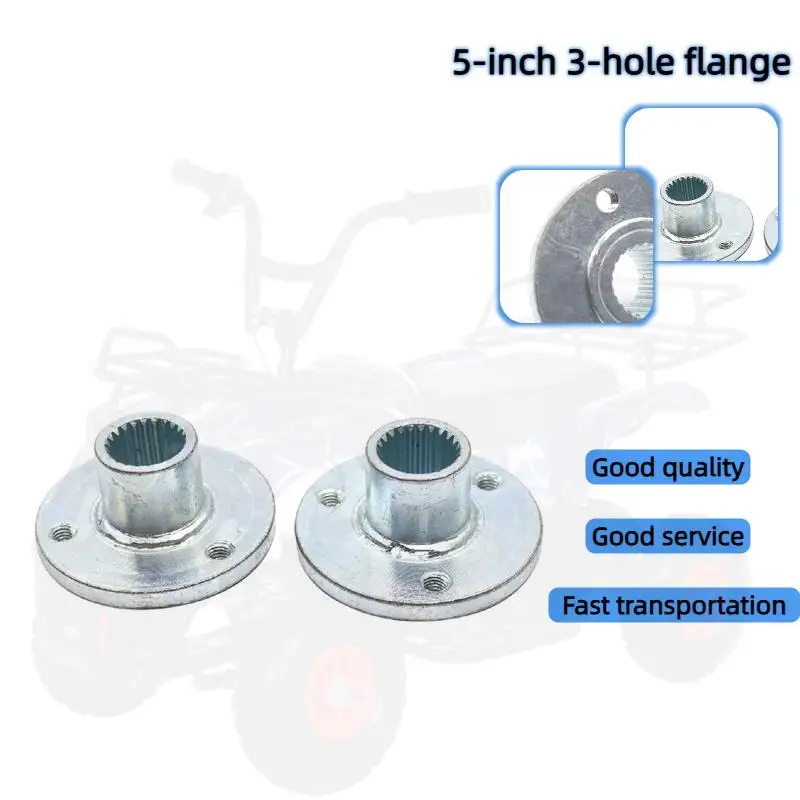 

Heavy-Duty 5-Inch 3-Hole Flange – Front/Rear Axle Hub Seat Fit, Must-Have ATV Accessories Flange