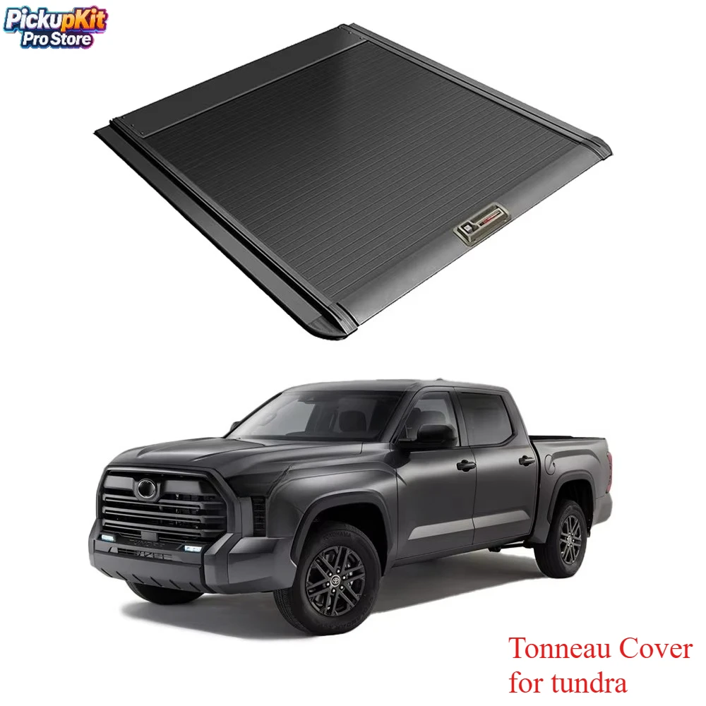 

Pickup Manual Roller Shutter Hard Lid Truck Bed Cap Aluminum Retractable Tonneau Cover for tundra 2023 2024 2025
