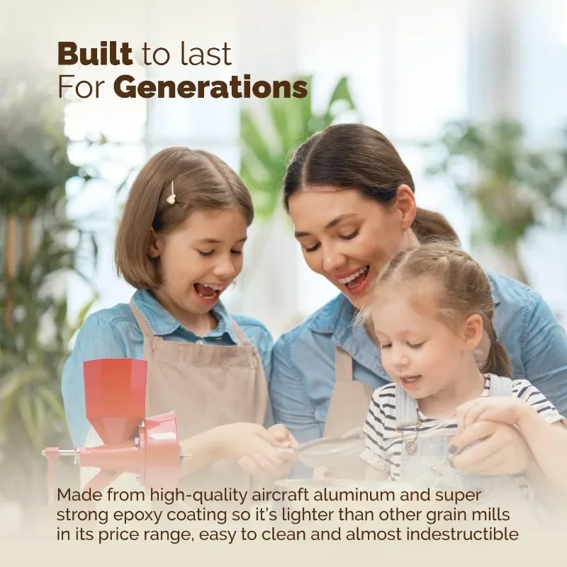 مطحنة الحبوب عالية الجودة كرنك اليد والتوابل والذرة ومطحنة حجر القمح مطحنة الحبوب اليدوية للحبوب الجافة والدهنية-جديدة #5